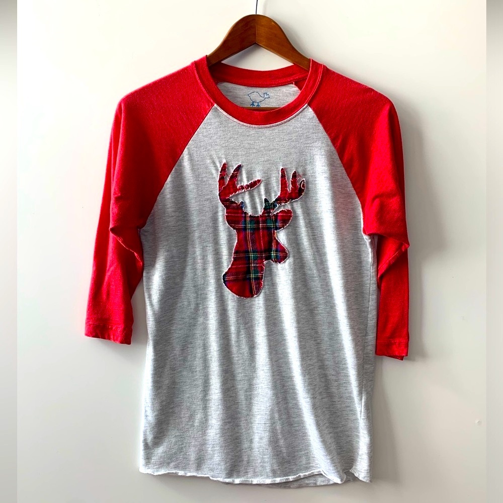 🟡3/4 Sleeve Deer Tee
